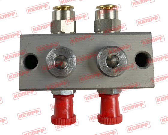 147726 Kempf Nippelblock 2-fach Stahl 180° montiert